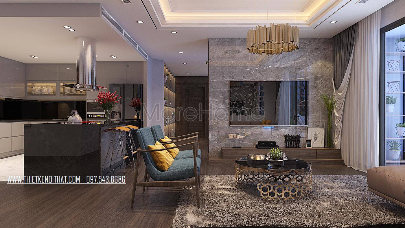 Thiết kế nội thất chung cư Vinhomes Metropolis Liễu Giai - Chị Ngọc